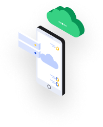 Phone with link in cloud