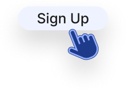 Finger pressing Sign Up